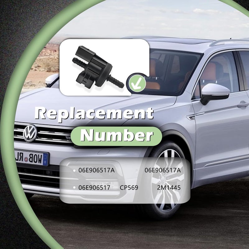 TINGYINGDA صمام تطهير خزان تبخر 06E906517A 2.0L 2.5L 3.0L 3.2L متوافق مع أودي A4 A6 A8 كواترو Q7 R8 RS4 RS5 S5 S6 S8 TT TTS كواترو - لسيارات فولكس فاجن بيتل إيوس جولف R GTI باسات توارغ - Image 4